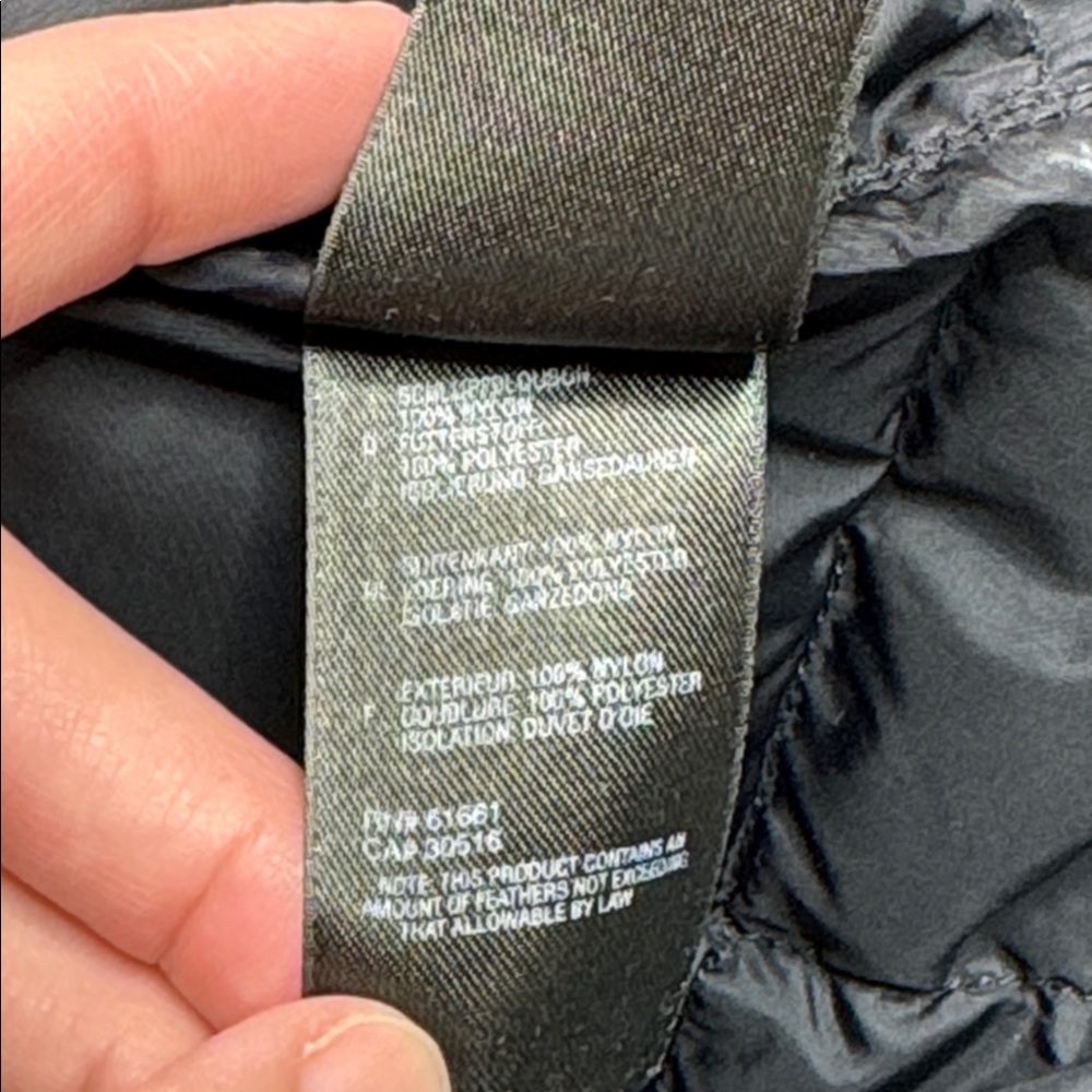 The North Face 600-Fill Down Black Puffer Jacket Size XS - Picture 9 of 13